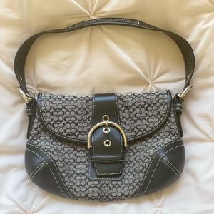 Black coach bag, good condition